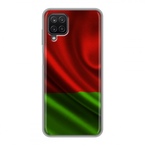 Дизайнерский силиконовый чехол для Samsung Galaxy A12 Флаг Белоруссии