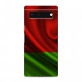 Дизайнерский силиконовый с усиленными углами чехол для Google Pixel 6 Флаг Белоруссии