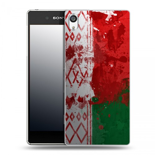 Дизайнерский пластиковый чехол для Sony Xperia E5 Флаг Белоруссии