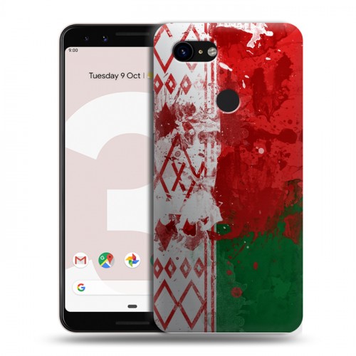 Дизайнерский пластиковый чехол для Google Pixel 3 Флаг Белоруссии