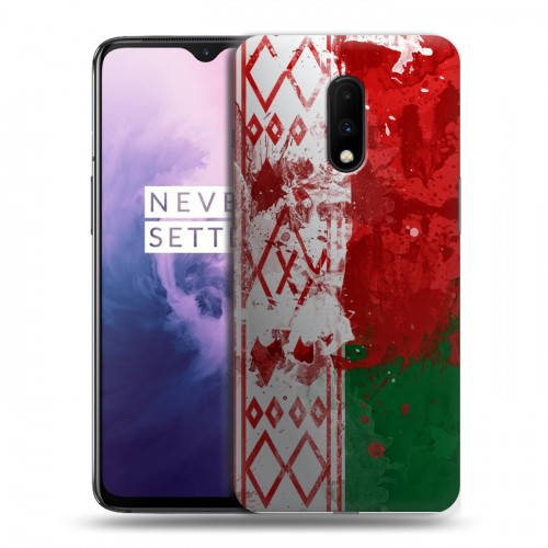 Дизайнерский пластиковый чехол для OnePlus 7 Флаг Белоруссии