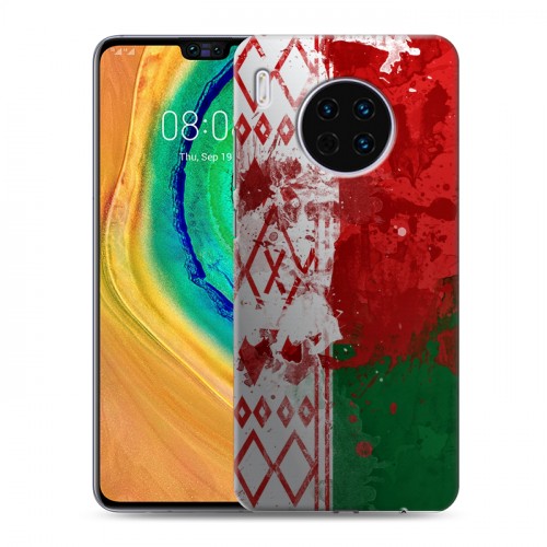 Дизайнерский пластиковый чехол для Huawei Mate 30 Флаг Белоруссии