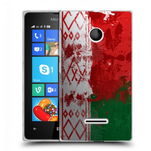 Дизайнерский пластиковый чехол для Microsoft Lumia 435 Флаг Белоруссии