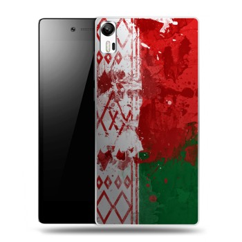 Дизайнерский силиконовый чехол для Lenovo Vibe Shot Флаг Белоруссии (на заказ)