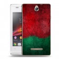 Дизайнерский пластиковый чехол для Sony Xperia E Флаг Белоруссии