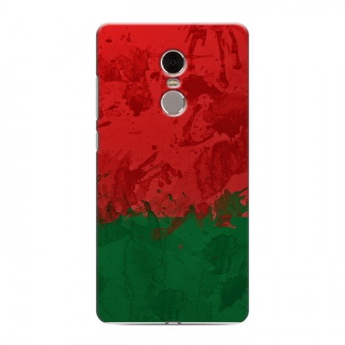 Дизайнерский силиконовый чехол для Xiaomi RedMi Note 4 Флаг Белоруссии