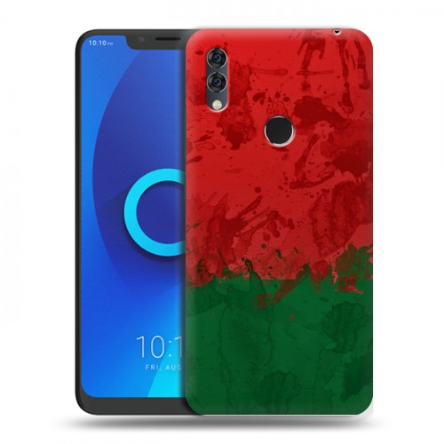 Дизайнерский силиконовый чехол для Alcatel 5V Флаг Белоруссии