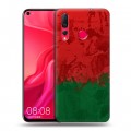 Дизайнерский пластиковый чехол для Huawei Nova 4 Флаг Белоруссии