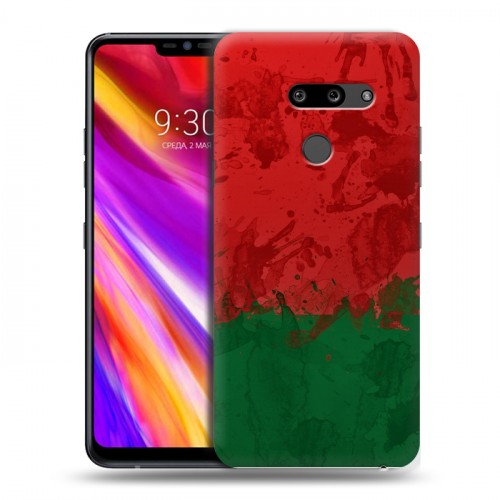 Дизайнерский пластиковый чехол для LG G8 ThinQ Флаг Белоруссии