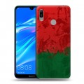 Дизайнерский пластиковый чехол для Huawei Y6 (2019) Флаг Белоруссии