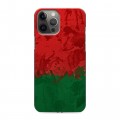 Дизайнерский силиконовый чехол для Iphone 12 Pro Max Флаг Белоруссии