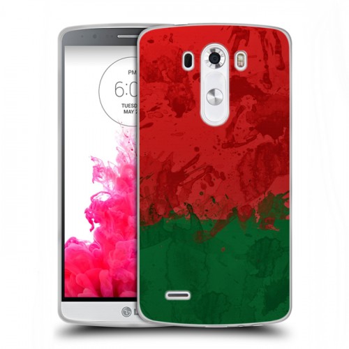 Дизайнерский пластиковый чехол для LG G3 (Dual-LTE) Флаг Белоруссии
