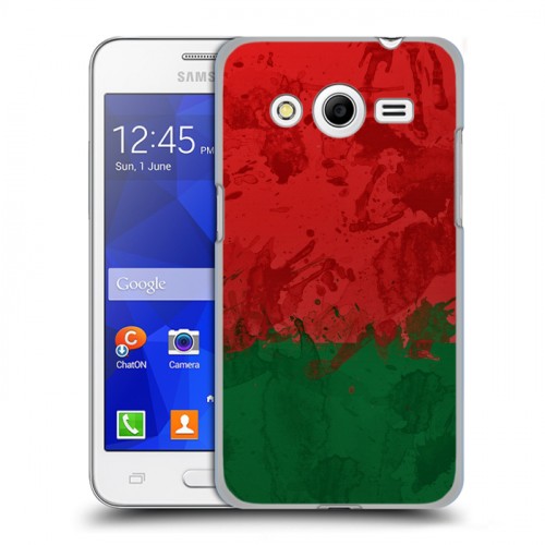 Дизайнерский пластиковый чехол для Samsung Galaxy Core 2 Флаг Белоруссии
