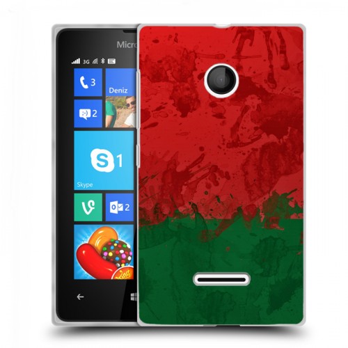 Дизайнерский пластиковый чехол для Microsoft Lumia 435 Флаг Белоруссии
