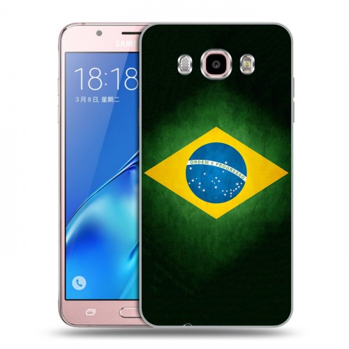 Дизайнерский пластиковый чехол для Samsung Galaxy J5 (2016) Флаг Бразилии
