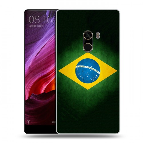 Дизайнерский пластиковый чехол для Xiaomi Mi Mix Флаг Бразилии