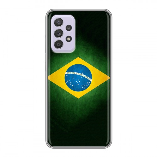 Дизайнерский пластиковый чехол для Samsung Galaxy A52 Флаг Бразилии