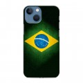 Дизайнерский пластиковый чехол для Iphone 13 Mini Флаг Бразилии