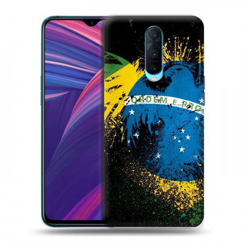 Дизайнерский пластиковый чехол для OPPO RX17 Pro Флаг Бразилии