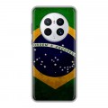 Дизайнерский силиконовый чехол для Huawei Mate 50 Pro Флаг Бразилии