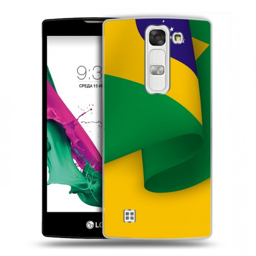 Дизайнерский пластиковый чехол для LG G4c Флаг Бразилии