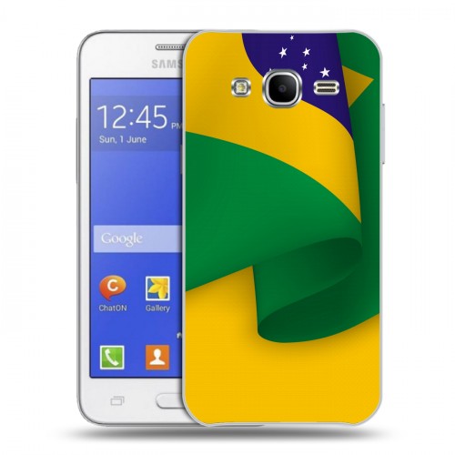 Дизайнерский силиконовый чехол для Samsung Galaxy J7 Флаг Бразилии