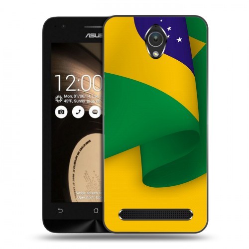 Дизайнерский пластиковый чехол для ASUS ZenFone Go 4.5 Флаг Бразилии