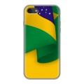 Дизайнерский силиконовый чехол для Iphone 7 Флаг Бразилии