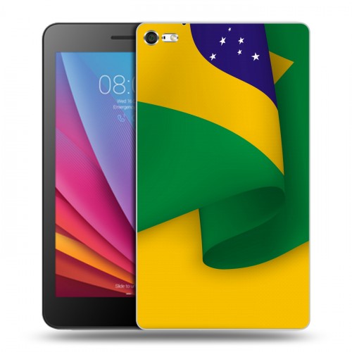 Дизайнерский силиконовый чехол для Huawei MediaPad T2 7.0 Pro Флаг Бразилии