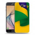 Дизайнерский пластиковый чехол для Samsung Galaxy J5 Prime Флаг Бразилии