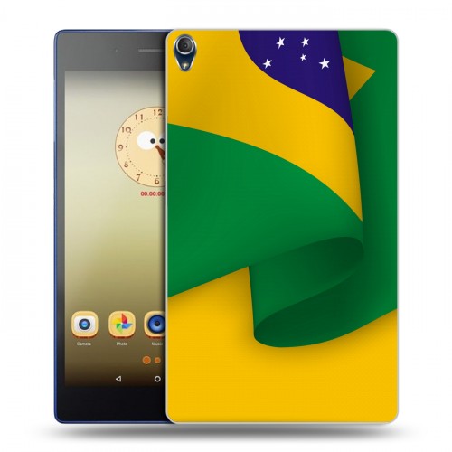 Дизайнерский силиконовый чехол для Lenovo Tab 3 8 Plus Флаг Бразилии