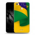 Дизайнерский силиконовый чехол для Micromax Canvas Juice 4 Q465 Флаг Бразилии