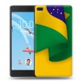 Дизайнерский силиконовый чехол для Lenovo Tab 4 7 Essential Флаг Бразилии