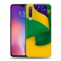 Дизайнерский силиконовый с усиленными углами чехол для Xiaomi Mi9 Флаг Бразилии