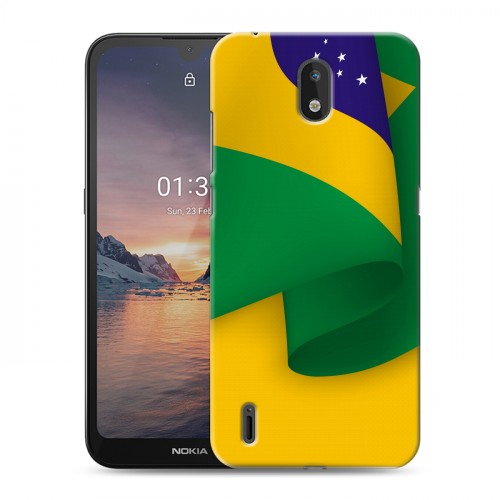 Дизайнерский силиконовый чехол для Nokia 1.3 Флаг Бразилии