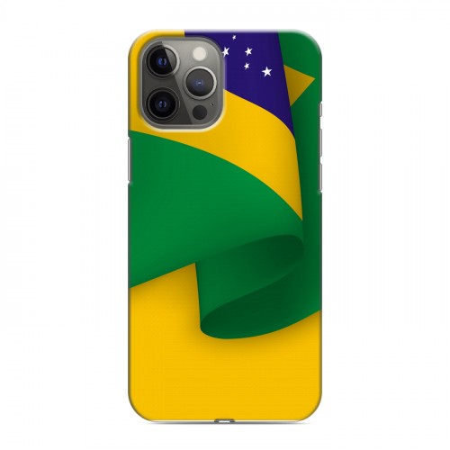 Дизайнерский силиконовый чехол для Iphone 12 Pro Max Флаг Бразилии