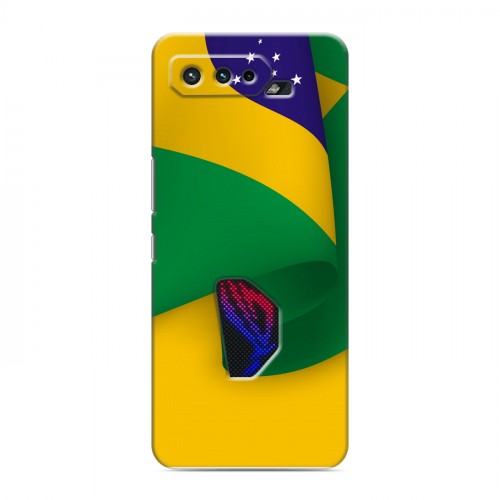 Дизайнерский силиконовый чехол для ASUS ROG Phone 5 Флаг Бразилии