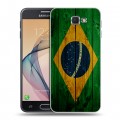 Дизайнерский пластиковый чехол для Samsung Galaxy J5 Prime Флаг Бразилии