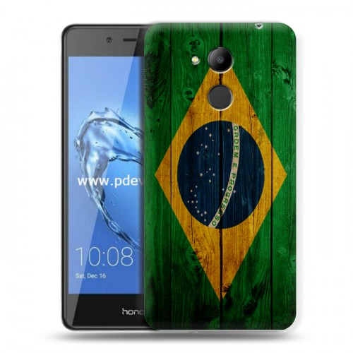 Дизайнерский пластиковый чехол для Huawei Honor 6C Pro Флаг Бразилии
