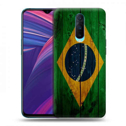 Дизайнерский пластиковый чехол для OPPO RX17 Pro Флаг Бразилии