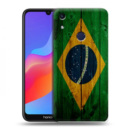 Дизайнерский пластиковый чехол для Huawei Honor 8A Флаг Бразилии