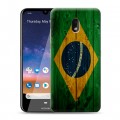 Дизайнерский пластиковый чехол для Nokia 2.2 Флаг Бразилии