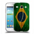 Дизайнерский силиконовый чехол для Samsung Galaxy Core Флаг Бразилии