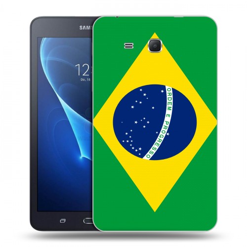 Дизайнерский силиконовый чехол для Samsung Galaxy Tab A 7 (2016) Флаг Бразилии