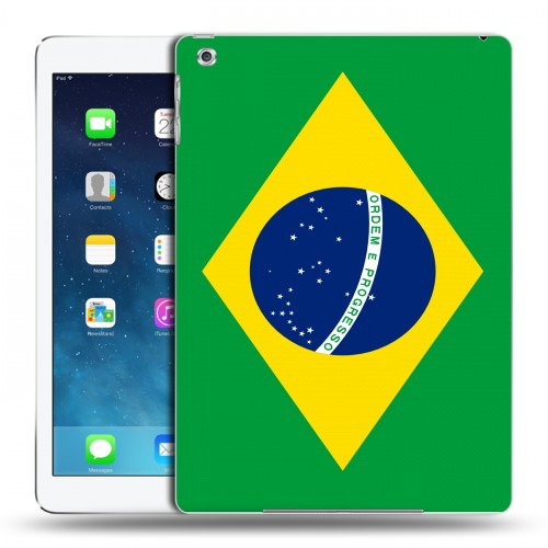 Дизайнерский силиконовый чехол для Ipad (2017) Флаг Бразилии