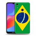 Дизайнерский пластиковый чехол для Huawei Honor 8A Флаг Бразилии