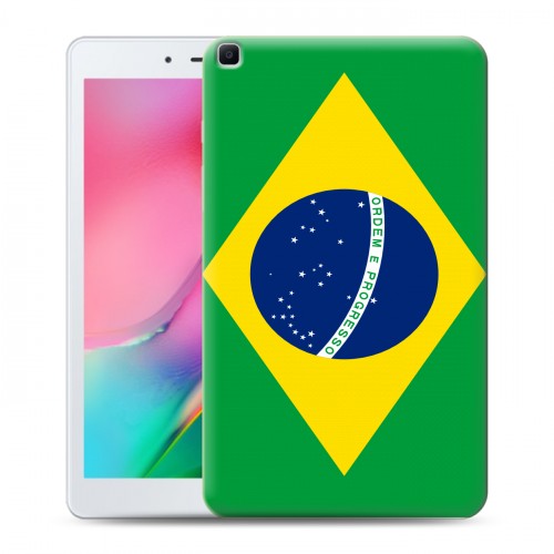 Дизайнерский силиконовый чехол для Samsung Galaxy Tab A 8.0 (2019) Флаг Бразилии