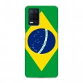 Дизайнерский силиконовый чехол для Realme Narzo 30 5G Флаг Бразилии