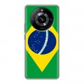 Дизайнерский пластиковый чехол для Realme 11 Pro Флаг Бразилии