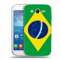 Дизайнерский пластиковый чехол для Samsung Galaxy Grand Neo Флаг Бразилии